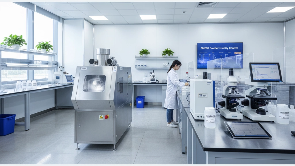 Контроль качества на струйной мельнице для порошка NdFeB